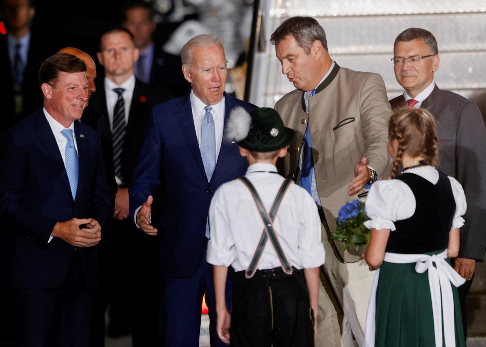 Americký prezident Joe Biden na summitu G7 v Německu (26.6.2022)