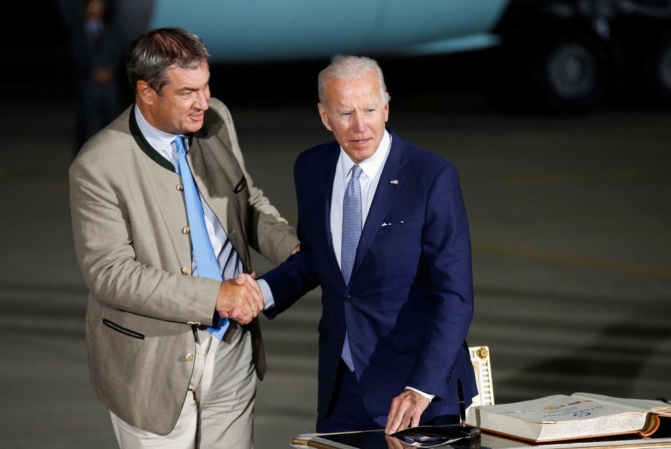 Americký prezident Joe Biden na summitu G7 v Německu (26.6.2022)