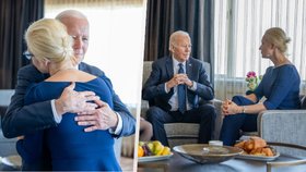 Americký prezident Joe Biden se setkal s Julií Navalnou a její dcerou (22.2.2024)