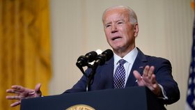 Americký prezident Joe Biden se zúčastnil Mnichovské bezpečnostní konference na dálku z Bílého domu (19. 2. 2021)