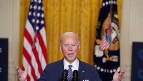 Americký prezident Joe Biden se zúčastnil Mnichovské bezpečnostní konference na dálku z Bílého domu (19. 2. 2021)