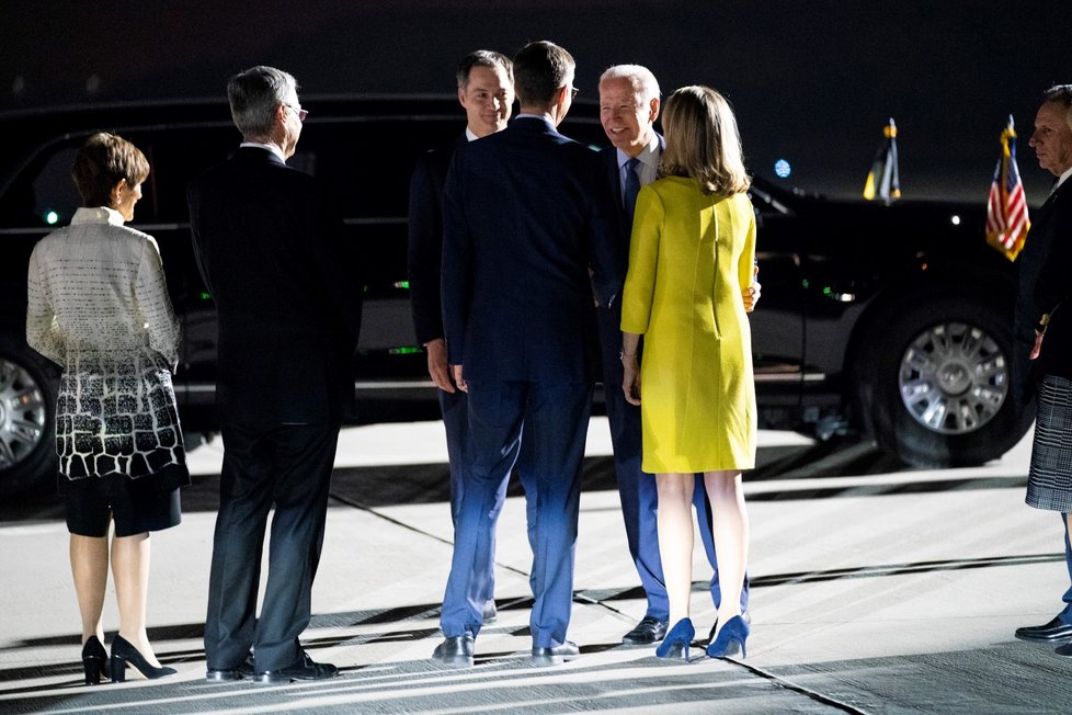 Americký prezident Joe Biden dorazil do Bruselu na summit NATO. (23.3.2022)