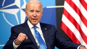 Americký prezident Joe Biden na summitu NATO (29.6.2022)