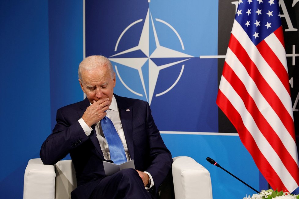 Americký prezident Joe Biden na summitu NATO (29. 6. 2022)