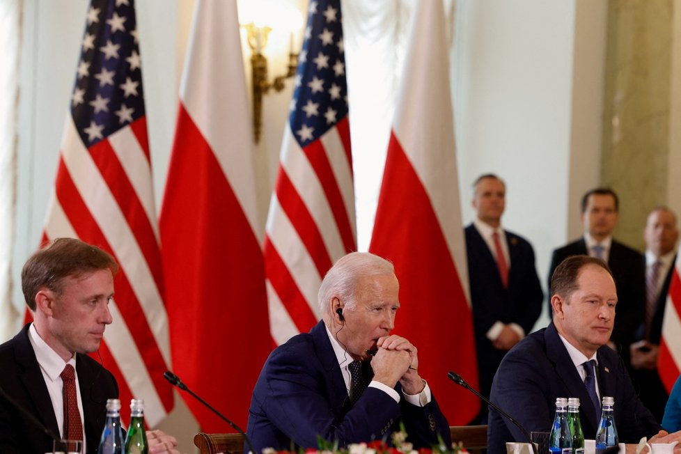 Americký prezident Joe Biden v Polsku (21.2.2023)