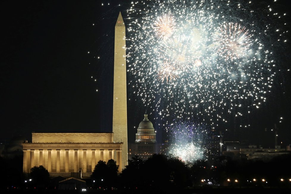 Inaugurace prezidenta USA Bidena: Slavnostní ohňostroj