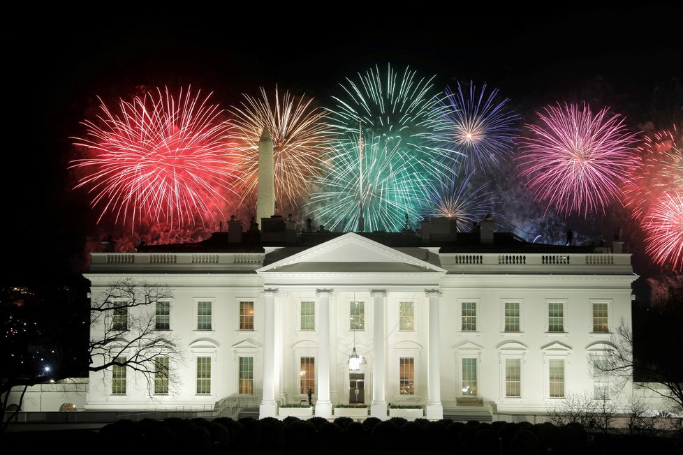 Inaugurace prezidenta USA Bidena: Slavnostní ohňostroj