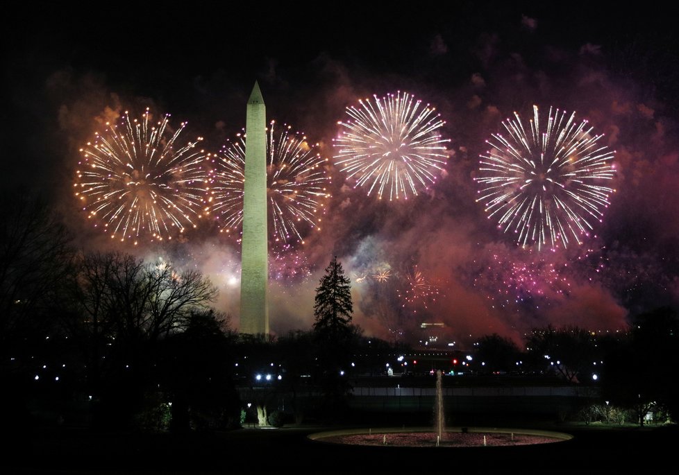 Inaugurace prezidenta USA Bidena: Slavnostní ohňostroj