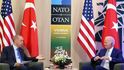 Americký prezident Joe Biden na okraj úvodního dne summitu NATO ve Vilniusu jednal se svým tureckým protějškem Recepem Tayyipem Erdoganem