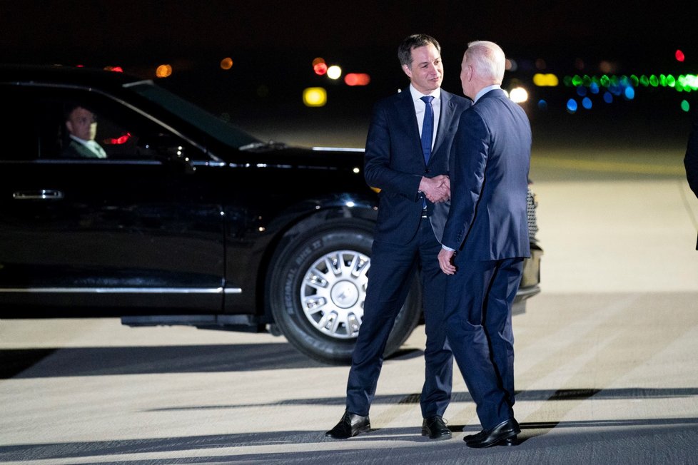 Americký prezident Joe Biden dorazil do Bruselu na summit NATO (23.3.2022)
