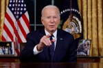 Joe Biden při projevu k národu z Oválné pracovny (19.10.2023)