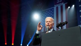 Prezident USA Biden na mítinku v Pensylvánii (6.11.2022)