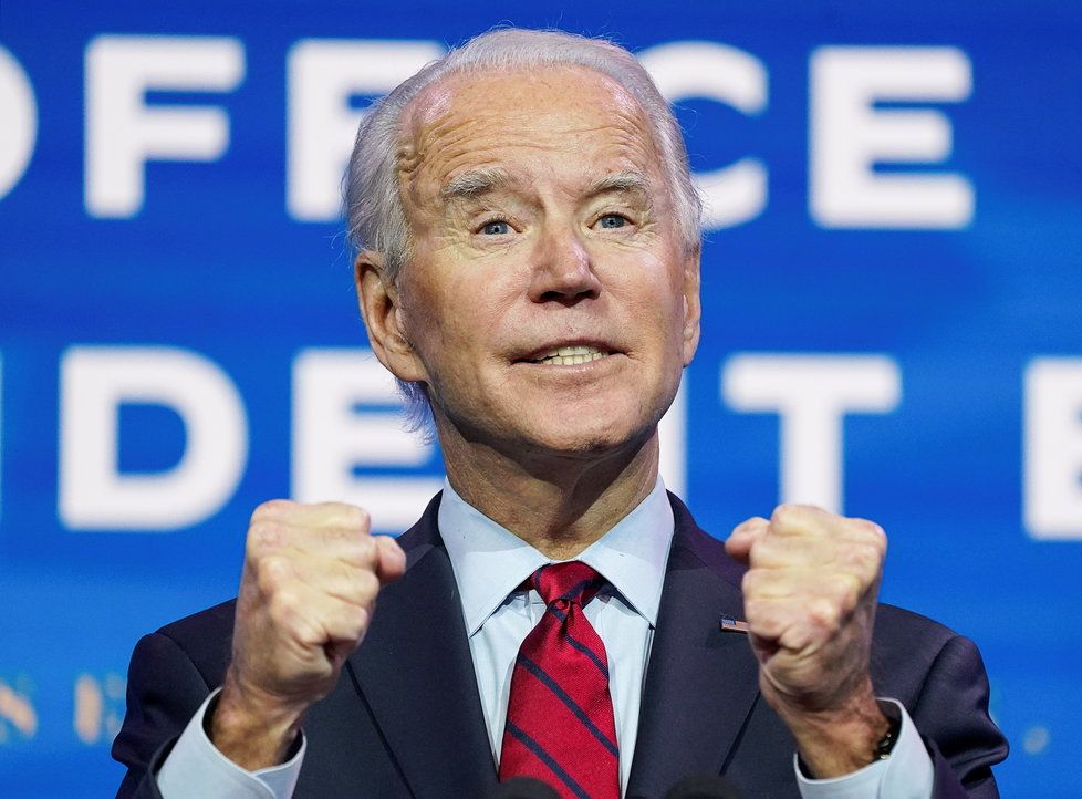 Zvolený americký prezident Joe Biden (8. 12. 2020)