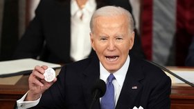 Prezident USA Joe Biden přednesl v Kongresu projev o stavu unie (7.3.2024).