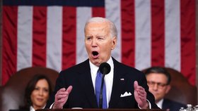 Prezident USA Joe Biden přednesl v Kongresu projev o stavu unie (7.3.2024).