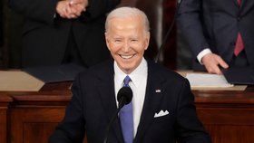 Prezident USA Joe Biden přednesl v Kongresu projev o stau unie (7.3.2024)