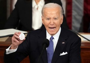 Prezident USA Joe Biden přednesl v Kongresu projev o stau unie (7.3.2024)