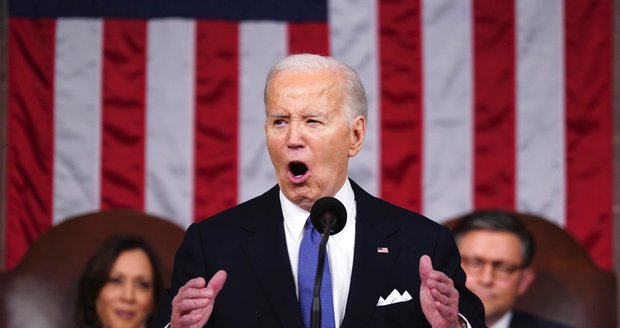 „Ukrajina může Putina zastavit,“ věří Biden. V Kongresu lobboval za další zbraně pro Ukrajince