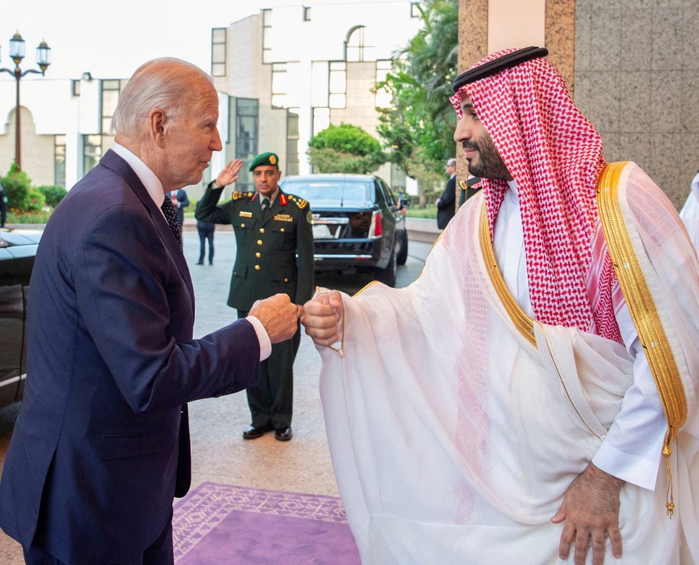 Americký prezident Joe Biden a korunní princ Saúdské Arábie Mohammed bin Salmán