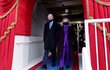 Bývalý prezident USA Bill Clinton a jeho žena Hillary Clintonová na inauguraci 46. prezidenta USA Joe Bidena (20. 1. 2021)
