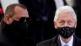 Bývalý prezident USA Bill Clinton na inauguraci 46. prezidenta USA Joe Bidena (20. 1. 2021)