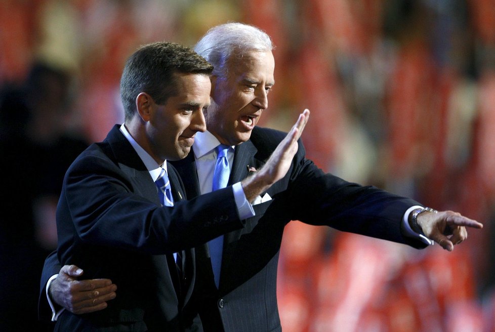Viceprezident USA Joe Biden se synem Beauem.