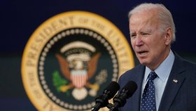 Americký prezident Joe Biden (16. 2. 2022)