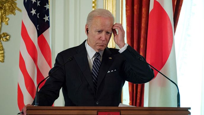 Americký prezident Joe Biden během tiskové konference v Japonsku: USA jsou připraveny bránit Tchaj-wan