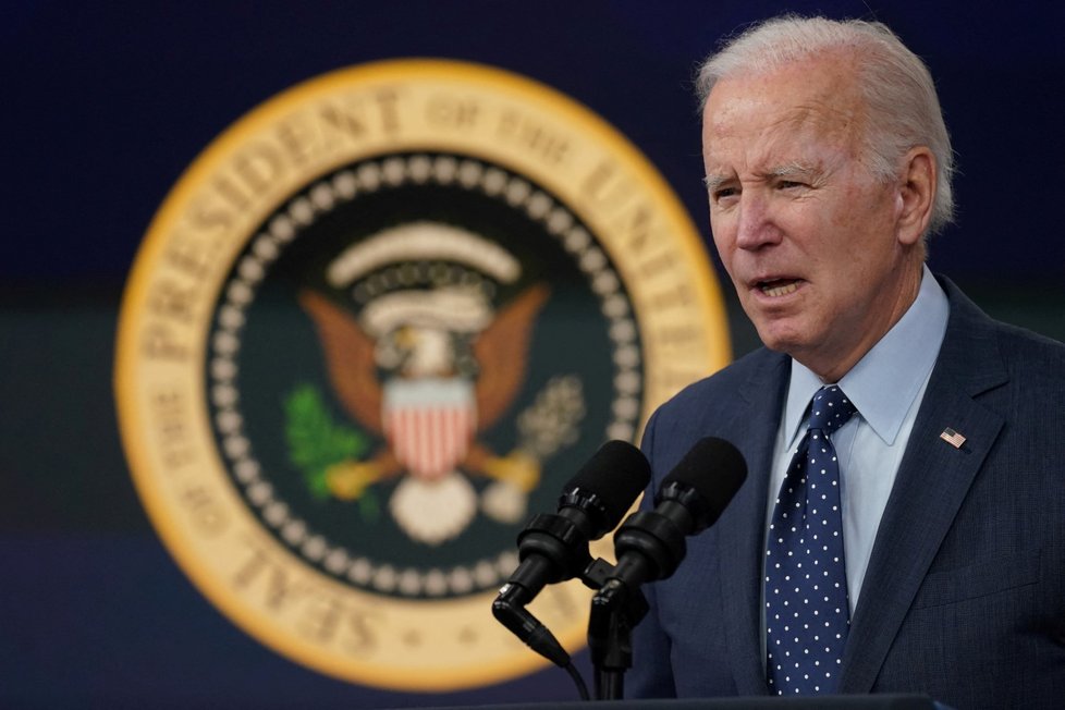 Americký prezident Joe Biden (16.2.2022)