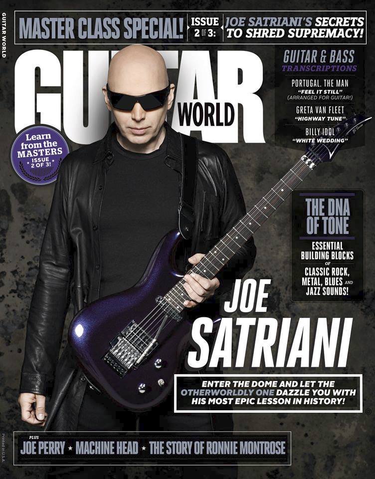 Na obálce Guitar Worldu byl Satriani mnohokrát.