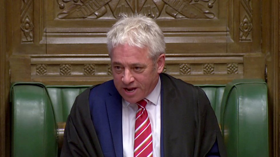 John Bercow po 10 letech skončil ve funkci předsedy dolní komory britského parlamentu.