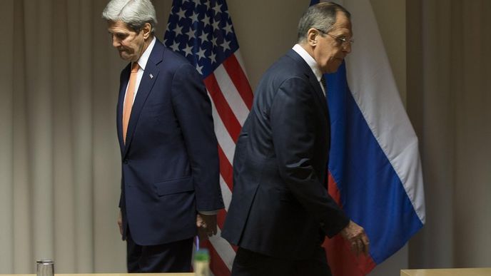 John Kerry a Sergej Lavrov