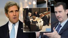 Zatímco teď jsou vztahy mezi USA a Sýrií maximálně napjaté, ještě před čtyřmi roky Kerry s Asadem klidně večeřel
