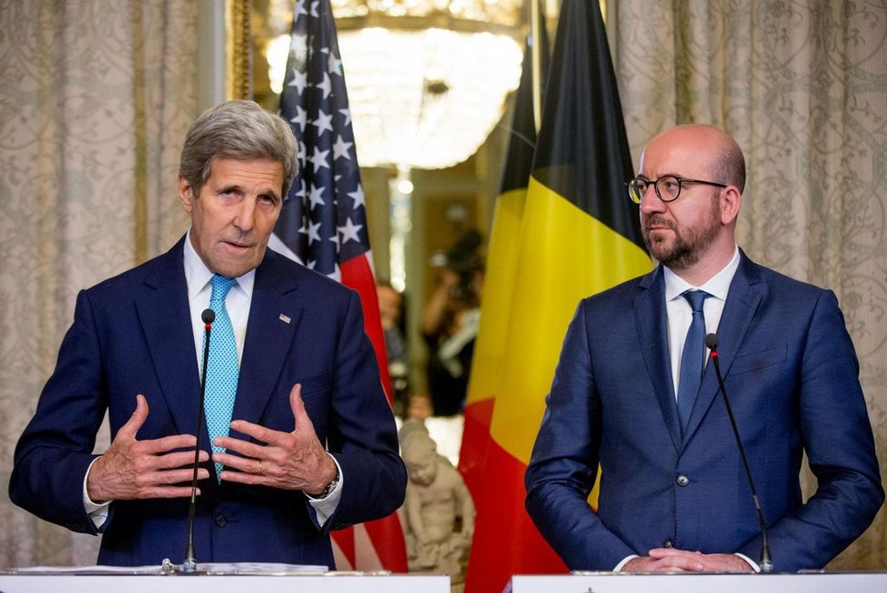 John Kerry a Charles Michel