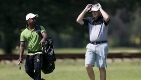 Novozélandský ministerský předseda John Key na golfu