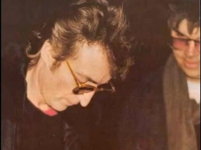 John Lennon a Mark david Chapman