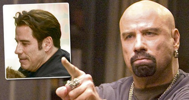 Travolta si kvůli roli ve filmu oholil vlasy, nyní si je nechává opět narůst.