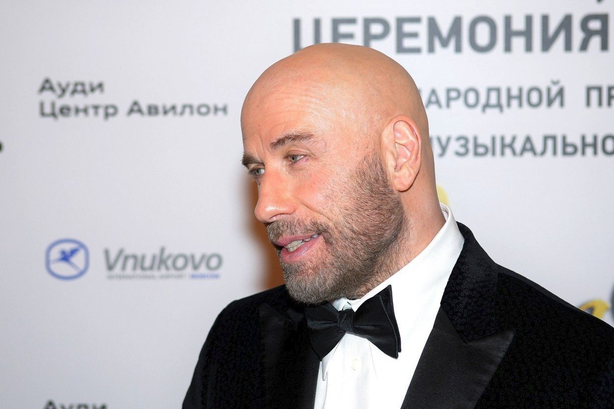 John Travolta na předávání hudebních cen Bravo v Moskvě