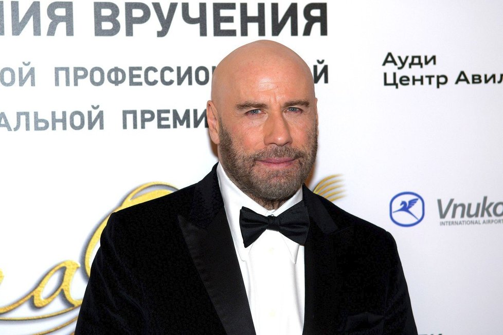 John Travolta na předávání hudebních cen Bravo v Moskvě