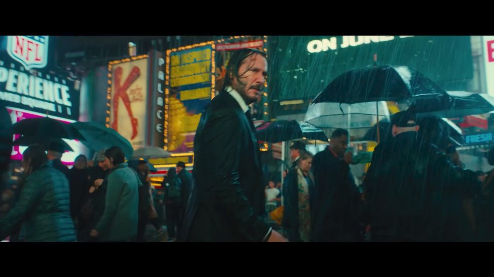 Záběry z traileru na akční film John Wick 3.