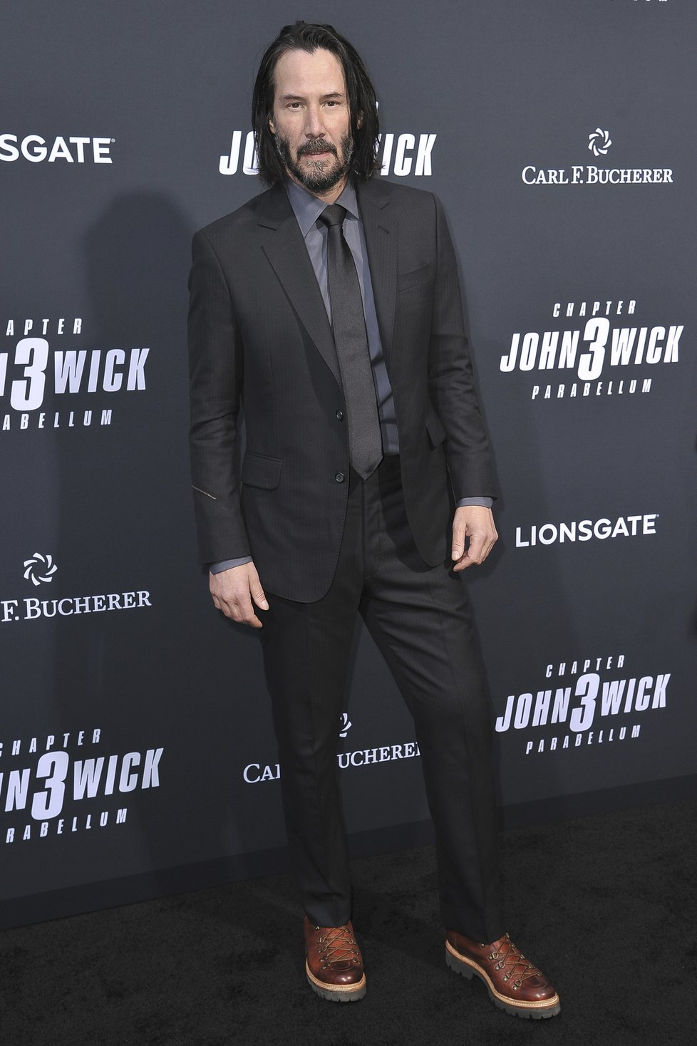Keanu Reeves na premiéře snímku John Wick 3 v Los Angeles.