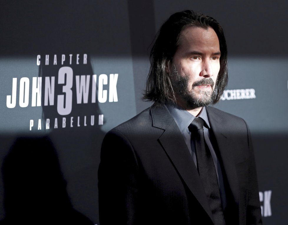 Keanu Reeves na premiéře snímku John Wick 3 v Los Angeles