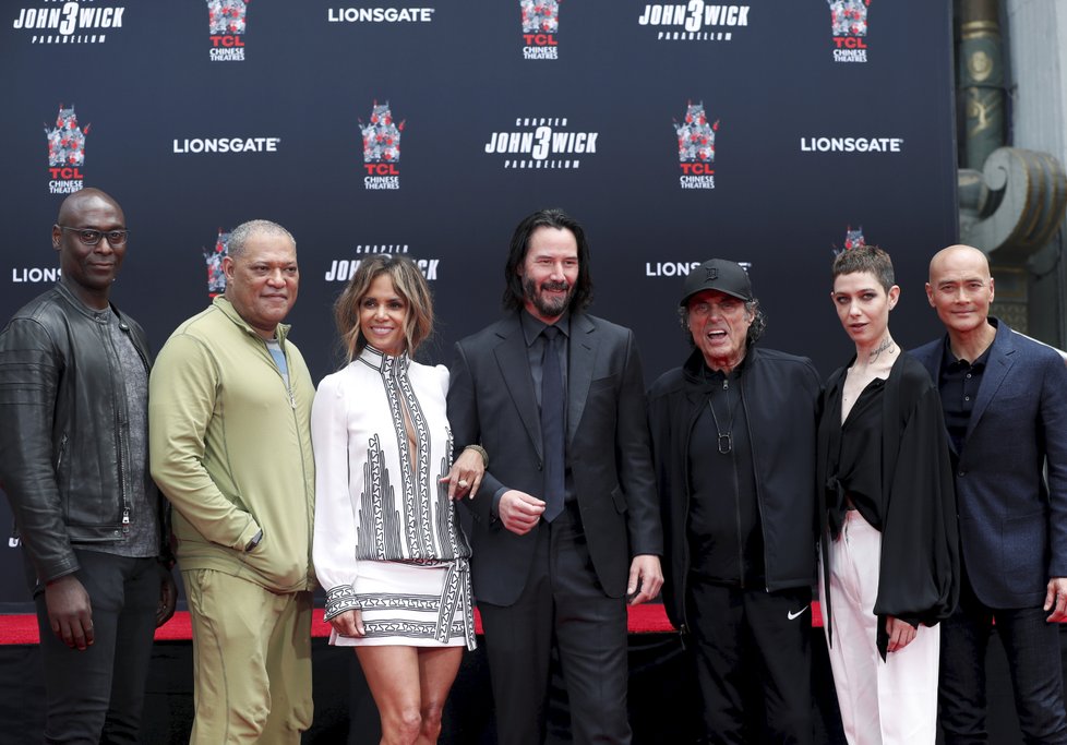 Herci ze snímku John Wick 3 na jeho premiéře v Los Angeles