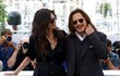 Johnny Depp a režisérka Maiwenn v Cannes