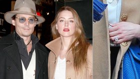 Johnny Depp poklekl před Amber s dvěma prsteny. Který ale čerstvá snoubenka vlastně nosí?