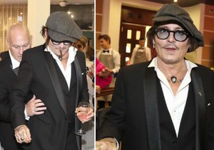 Neukočírovatelný Depp na závěrečném večírku Varů: Táhli ho pryč přes kuchyň! A stejně se vrátil...