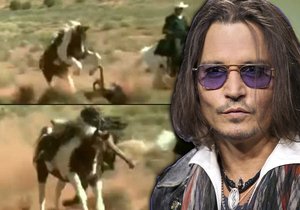 Johnny Depp (50) se málem zabil, když spadnul z koně při natáčení