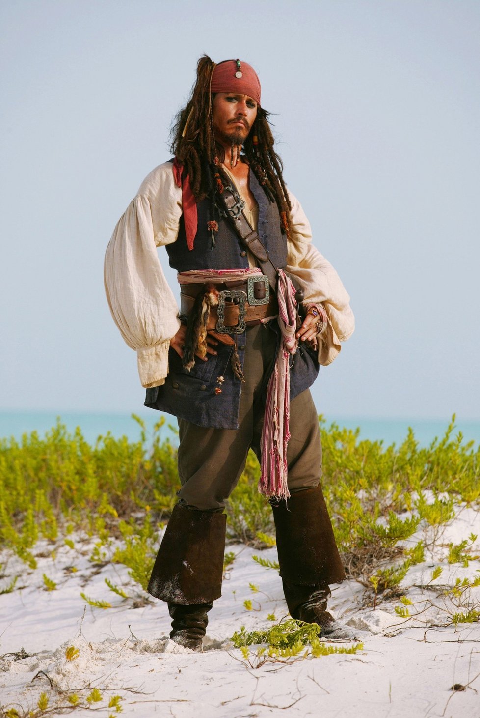 Johnny Depp jako Jack Sparrow v Pirátech z Karibiku