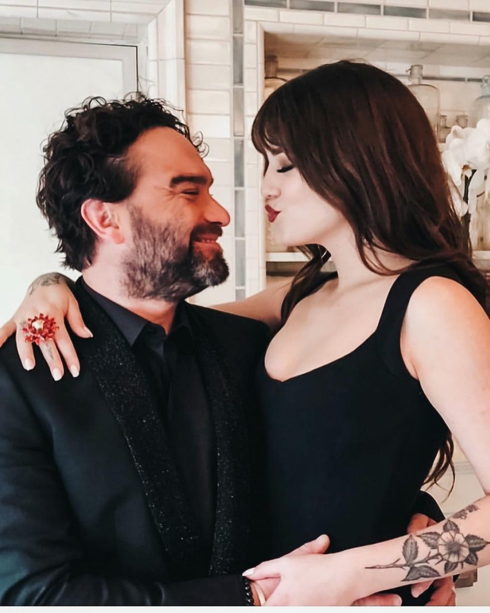 Alaina Meyerová a Johnny Galecki