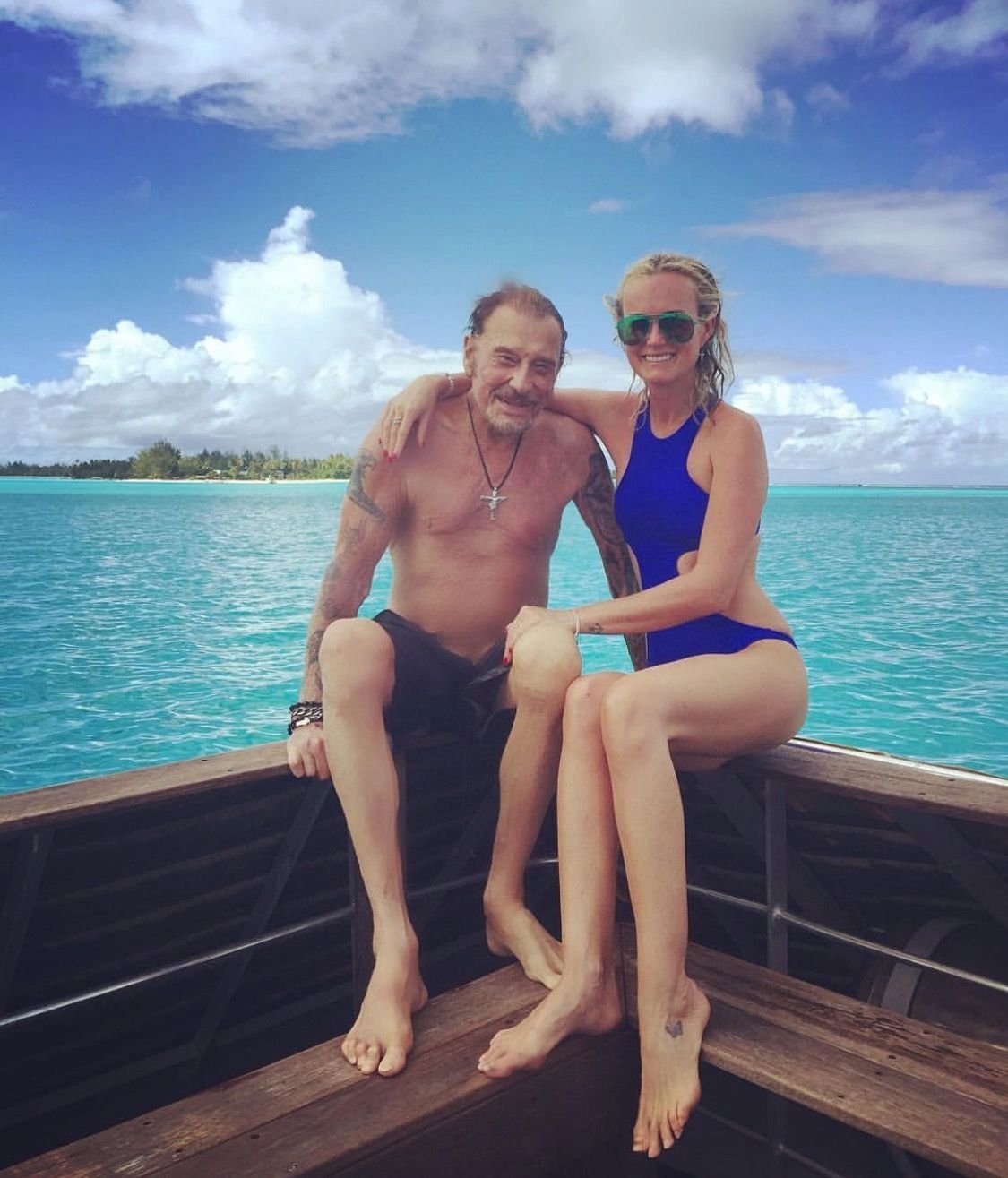 Johnny a Laeticia na loňské dovolené na Bora Bora.